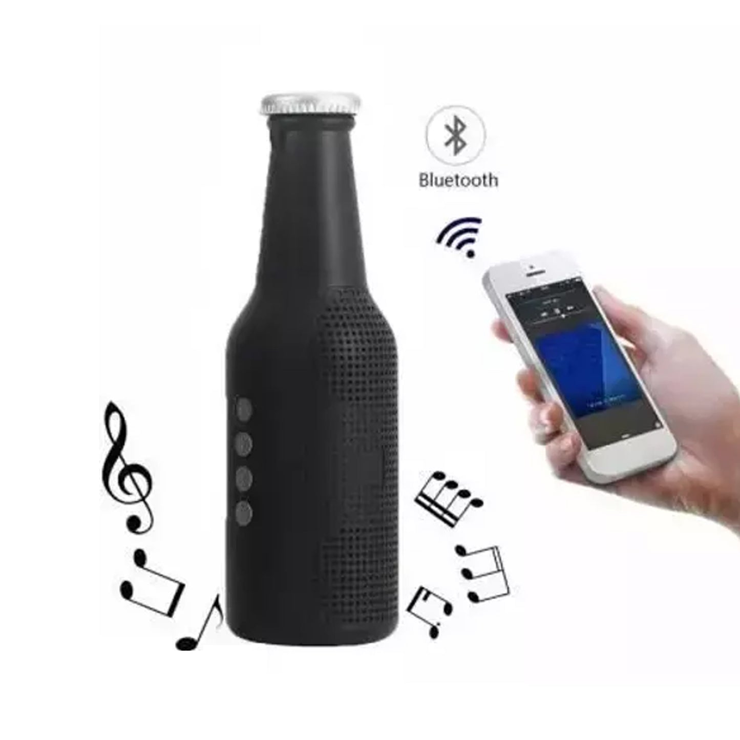 Bottle Shape Bluetooth Speaker And Weatherproof Enhanced Wireless Usb Rechargeable Calling Fm Aux Usb Sd Card Support Portable Bluetooth Speaker With Rich Deep Bass