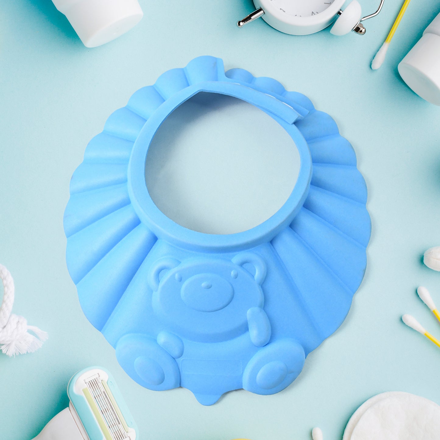 Adjustable Baby Shower Cap Hat (1 Pc Mix Design Size)