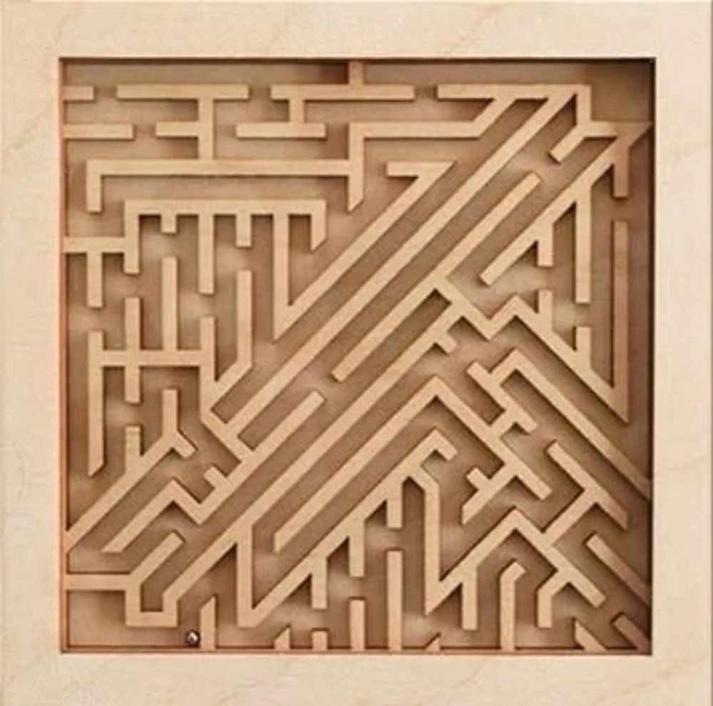 Brown DIY Circular Maze STEM Kit Wooden Puzzle Maze Toy, Child Age Group: 11-13 Yrs