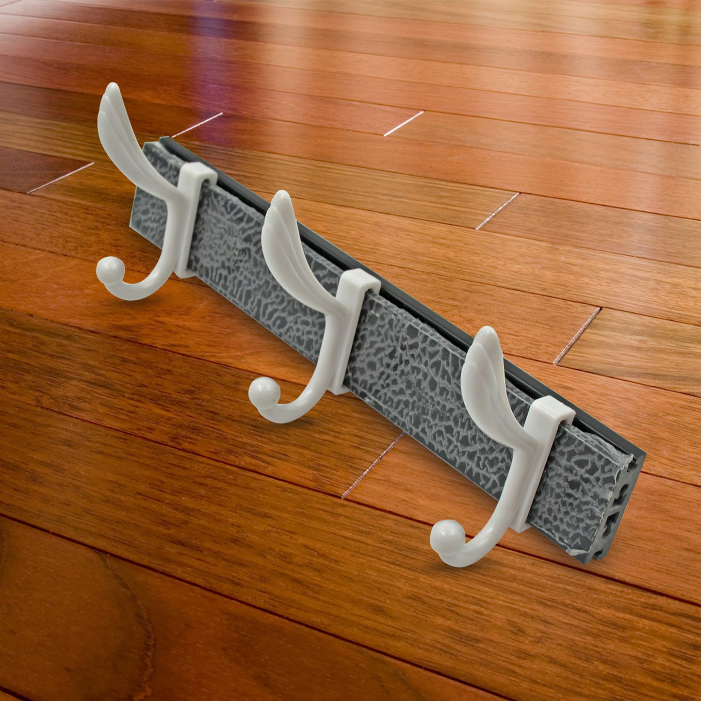Cloth Hanger Wall Door Hooks Rail For Hanging Clothes For Hanging Hook Rack Rail Extra Long Coat Hanger Wall Mount For Clothes Jacket Hats 6 Hook