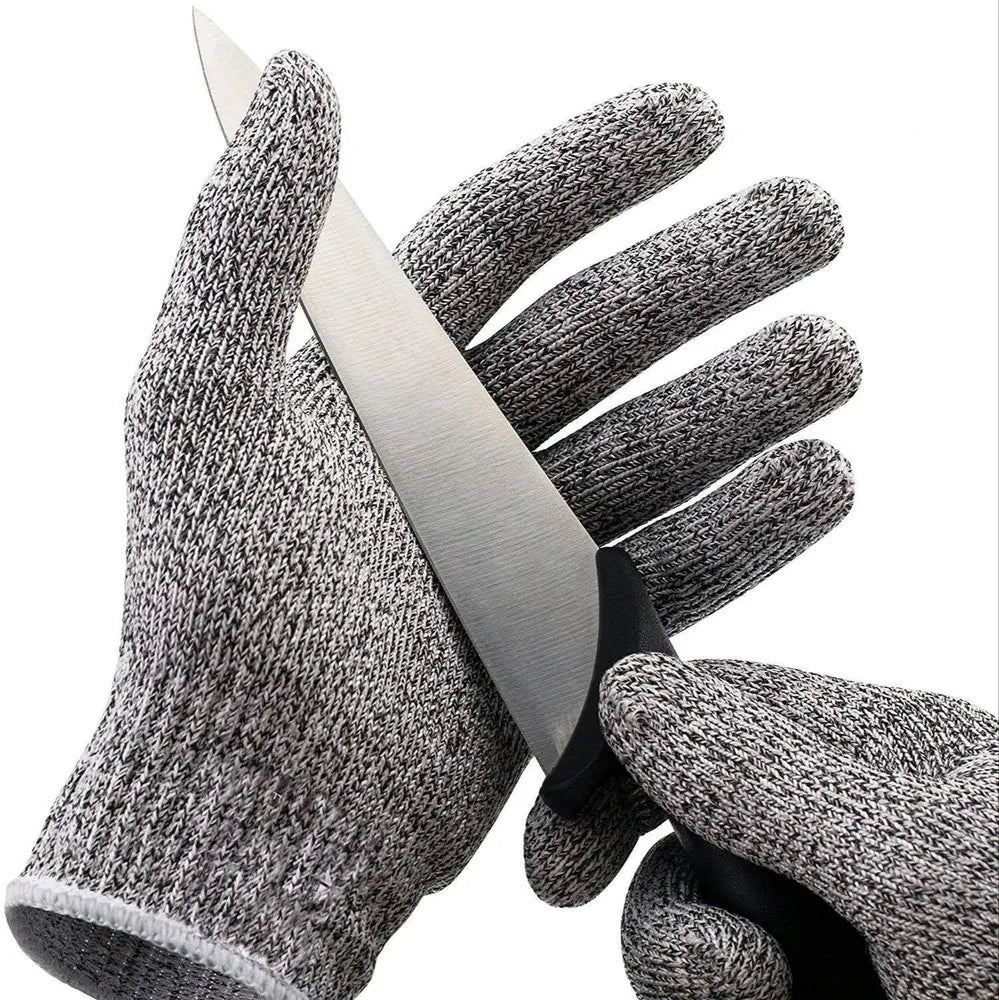 Gray Cut Resistant Gloves, For Home&kitchen, Size: Medium