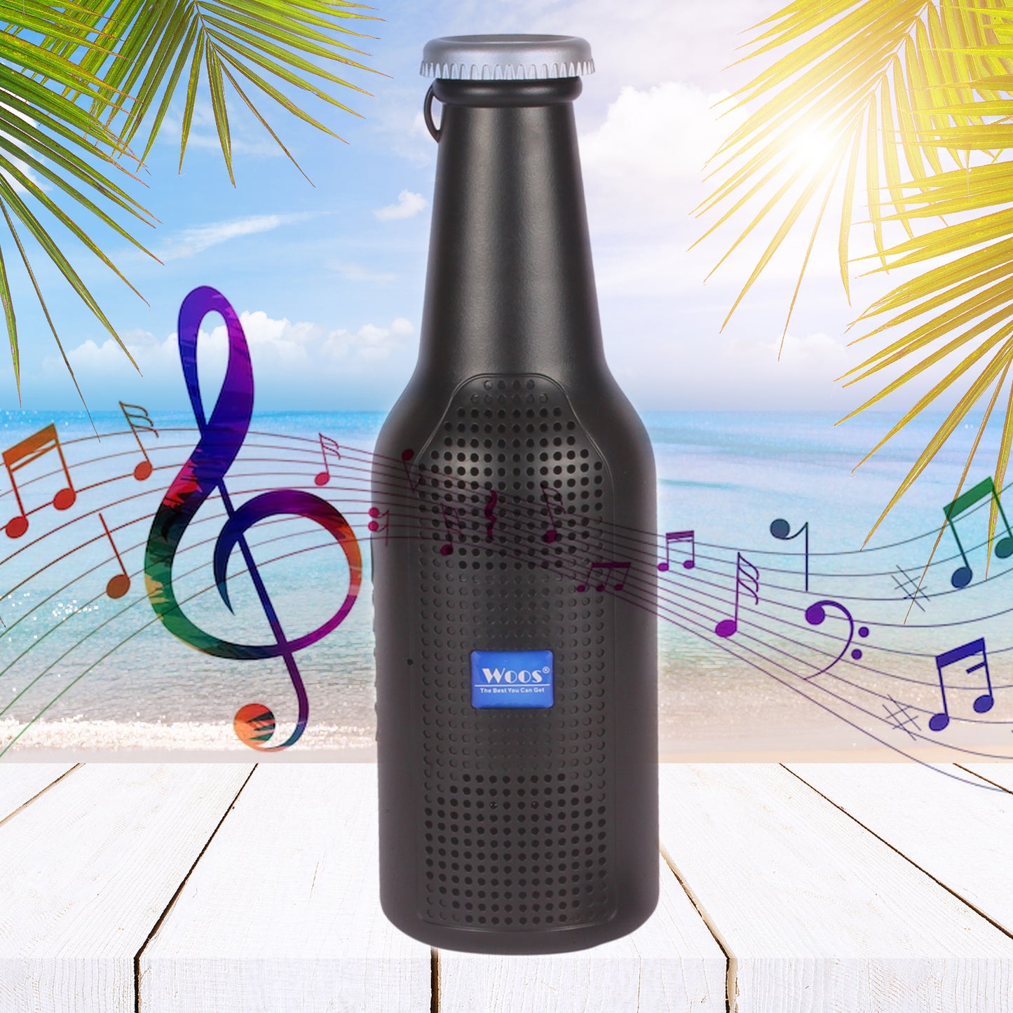 Bottle Shape Bluetooth Speaker And Weatherproof Enhanced Wireless Usb Rechargeable Calling Fm Aux Usb Sd Card Support Portable Bluetooth Speaker With Rich Deep Bass
