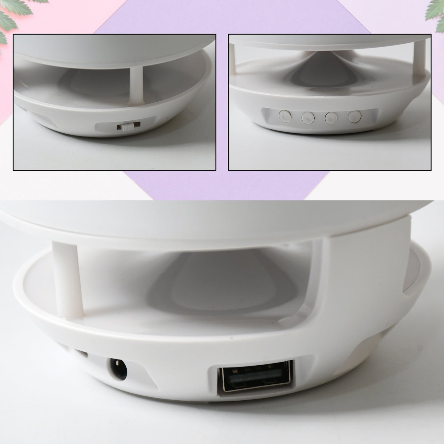 Multifunctional 4 Compartment Pen Holder With Bluetooth Speaker 5 W Bluetooth Speaker Laptop Desk Speaker Table Lamp Night Lamp Smart Color Changing Pen Stand Wireless Bluetooth Speaker