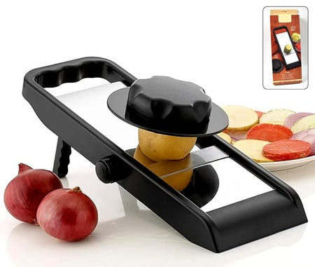 Adjustable Slicer Stainless Steel And Plastic Premium Multipurpose Potato  Onion Slicer And Grater (1 Pc)