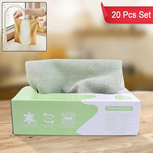 Thickened Magic Wipe Home Kitchen Car Multi-Functional Cleaning Rag (20 Pc) 12215