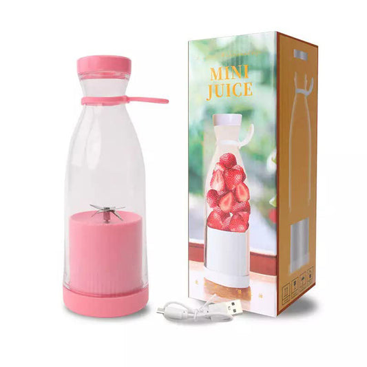Blender Portable Juicer For Smoothie  Juice  Vegetable Shakes With 6 Blades Wireless Charging Mini Personal Size Mixer Bottle Grinder 420 Ml Multicolor