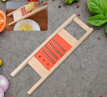 Cucumber Vegetable Slicer Salad Kitchen Wooden Shredder Cutter Grater Slicer