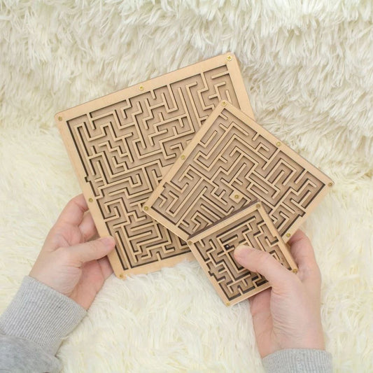 Brown DIY Circular Maze STEM Kit Wooden Puzzle Maze Toy, Child Age Group: 11-13 Yrs