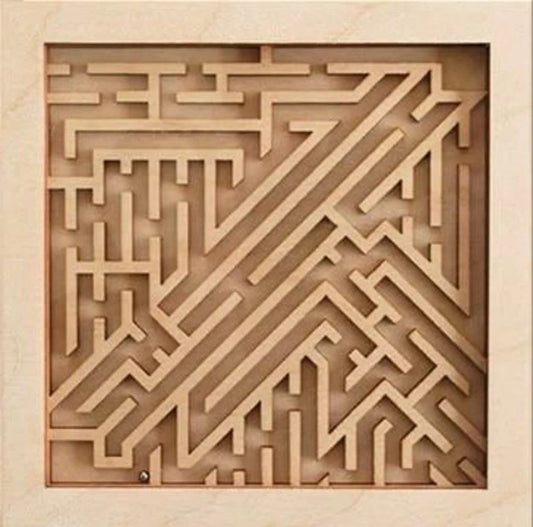 Brown DIY Circular Maze STEM Kit Wooden Puzzle Maze Toy, Child Age Group: 11-13 Yrs