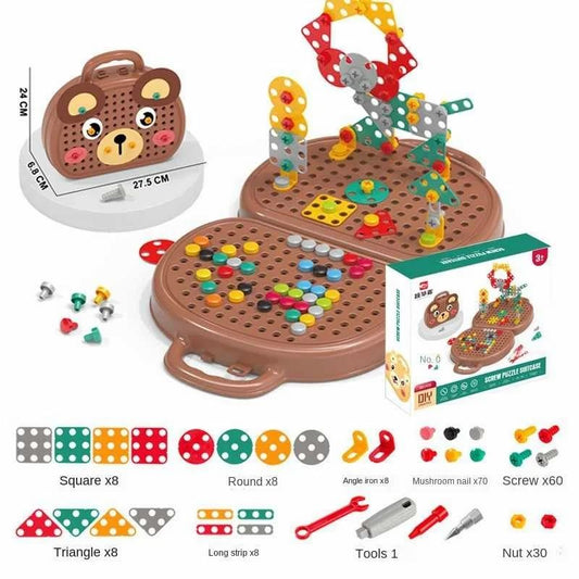Children Electric Drill Toolbox Driller Games Tool Toy for Boys 4 6 Years