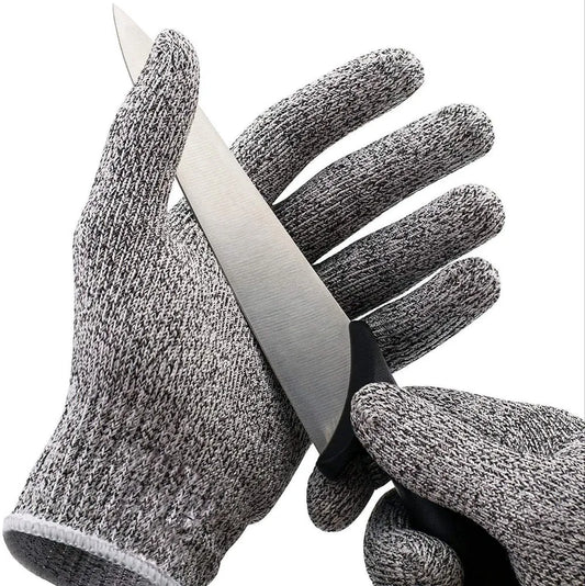 Gray Cut Resistant Gloves, For Home&kitchen, Size: Medium