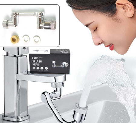 Flexible Faucet Splash Head Extender Aerator Universal Splash Filter Faucet Sprayer (1 Set)