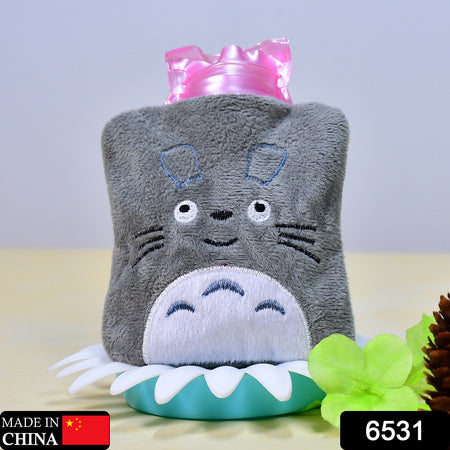 Totoro Cartoon Hot Water Bag Small Hot Water Bag With Cover For Pain Relief Neck Shoulder Pain And Hand Feet Warmer Menstrual Cramps.