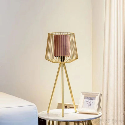 Golden Modern Crystal Table Lamp, for Home