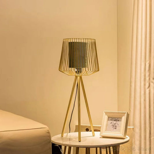 Golden Modern Crystal Table Lamp, for Home