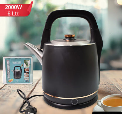 Stainless Steel Electric Kettle 2000 Watt (6 Ltr.)