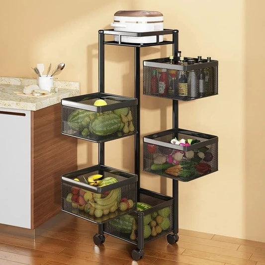 Metal Rotating Multi Layer 5 Kichan Storage