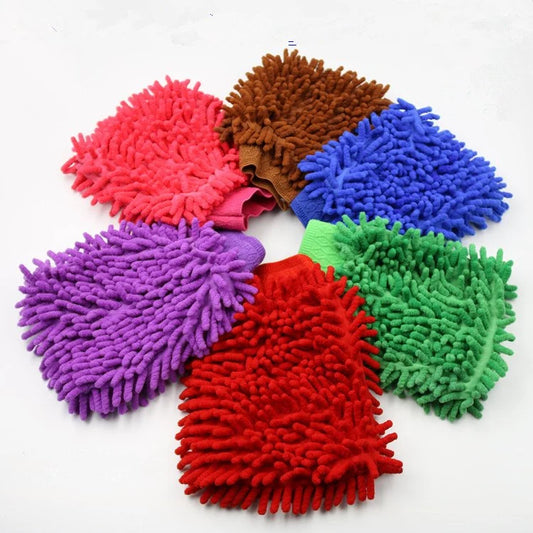 Microfiber Car Washing Gloves/ Mitt, For Home, Kitchen and Automotive Industry, Finger Type: Finger Less