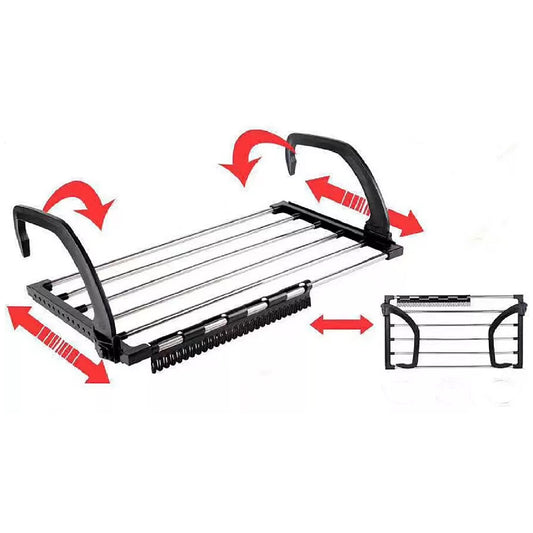 Steel Small Hanging Rack Cloth Drying Rack For Home Balcony And Window