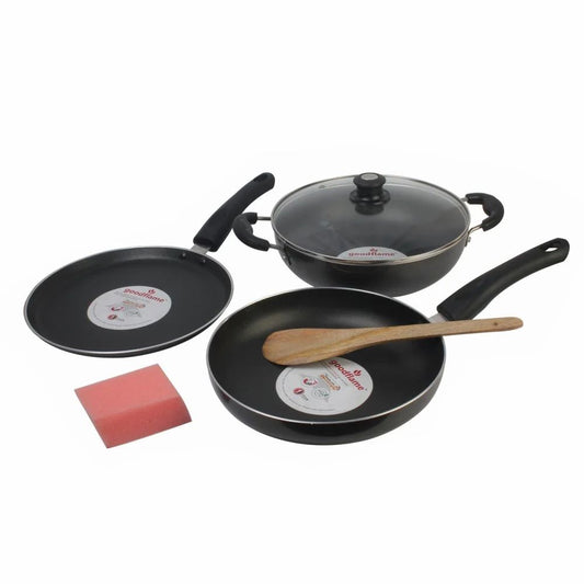 Goodflame Nonstick Cookware Set 6 Piece Set, For Home, Cookware: Non Stick Kadhai
