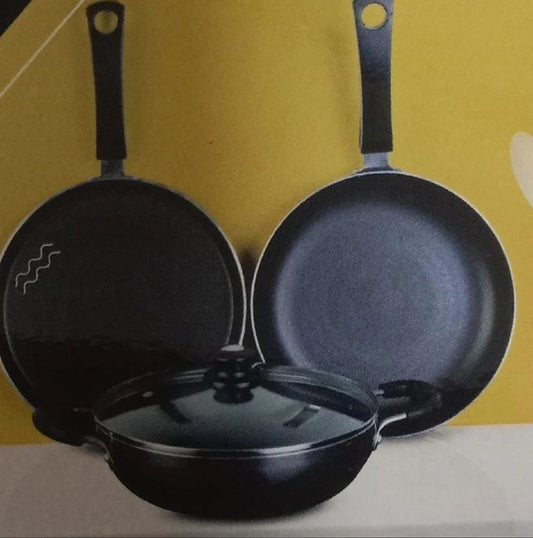 Goodflame Nonstick Cookware Set 6 Piece Set, For Home, Cookware: Non Stick Kadhai