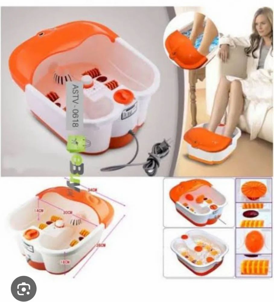 Orange ABS Plastic Foot Bath Massager