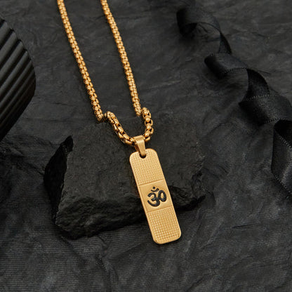24K Gold Plated OM Necklace