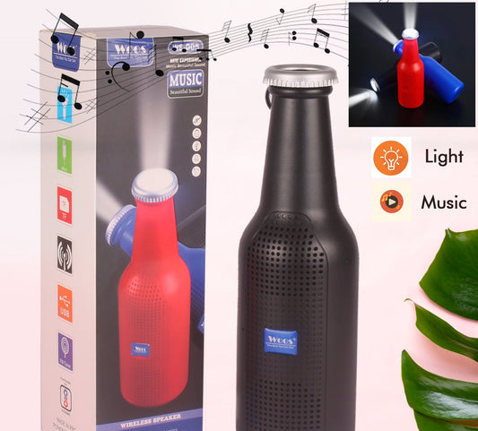 Bottle Shape Bluetooth Speaker And Weatherproof Enhanced Wireless Usb Rechargeable Calling  Fm  Aux  Usb  Sd Card Support Portable Bluetooth Speaker With Rich Deep Bass