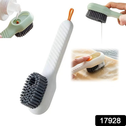Multifunctional Scrubbing Brush With Liquid  Soap Dispenser Cleaning Brush With Liquid  Soap Dispenser Shoe Brush For Cleaning Cloth Cleaning Brush With Handleliquid Shoe Brush For Shoe Clothes (1 Pc)