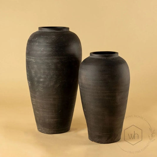 Black Terracotta Home Decor, 4.5inch