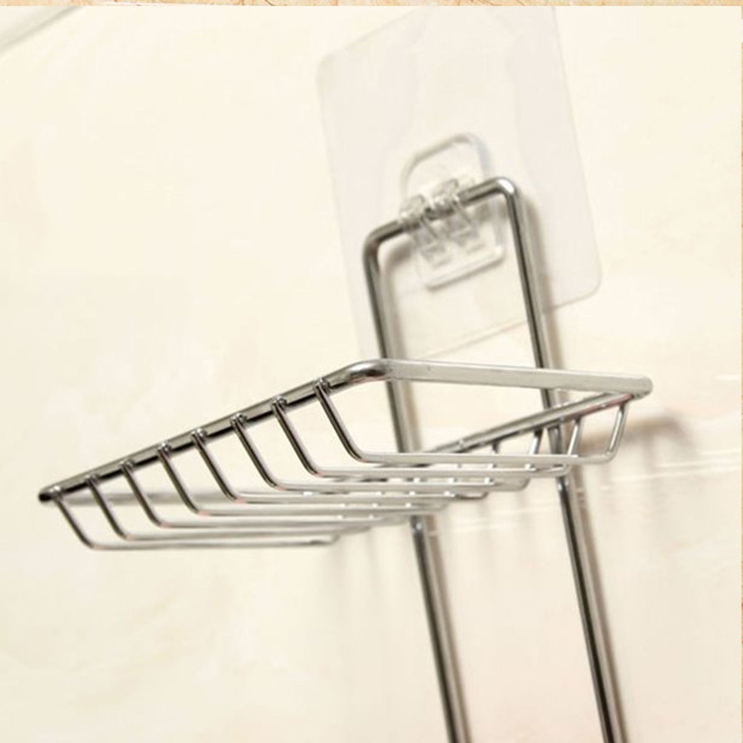 Kitchen Bathroom Soaps Storage Rack With 2 Hook For Home